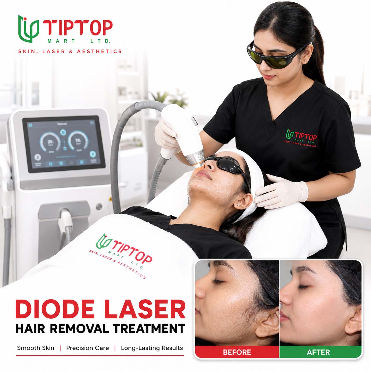 Diode Laser Hair Removal Treatment