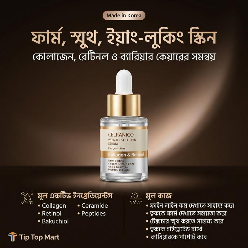 CELRANICO Wrinkle Solution Serum Collagen & Retinol Serum 30ml