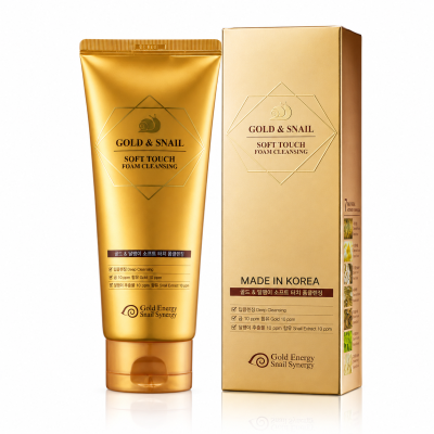 GOLD ENERGY SNAIL SYNERGY Foam Deep Cleansing Face Wash with 24K Gold (170g)