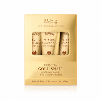 GOLD ENERGY SNAIL SYNERGY Gold Snail Hand Cream Set (80 ml x 3ea)