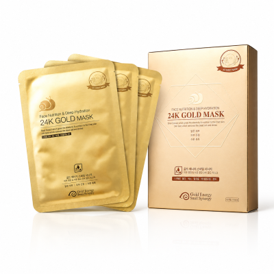 Gold Energy Snail Synergy 24K Gold Snail Mask Pack (1 Box / 10 Sheets)